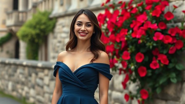 Young woman in elegant gown, symbolizing healthcare proxy for young adults.