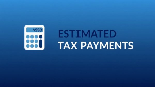 Graphic for Making Estimated Payments with calculator and dollar symbol.