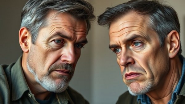 Two men in formal attire with serious expressions, retaliation against political speech.