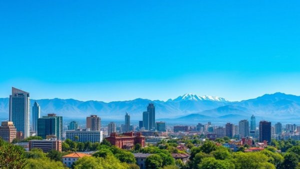 Santiago cityscape with Andes mountains, related to Chile corporate tax reforms.