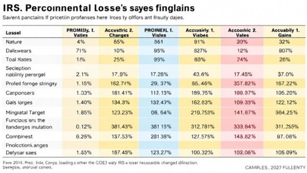 IRS personnel losses table illustrating 2026 tax season challenges, with staffing data and percentage changes.