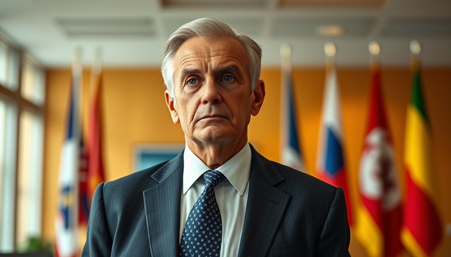 Contemplative man in an office, U.S. tariffs impact taxpayers.
