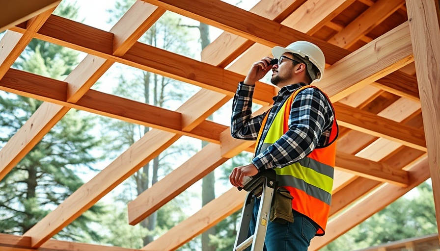 Contractor inspecting roof structure for replacement issues.
