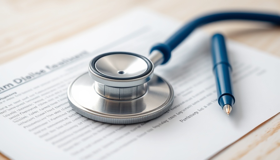 Stethoscope on document representing healthcare policy discussions.