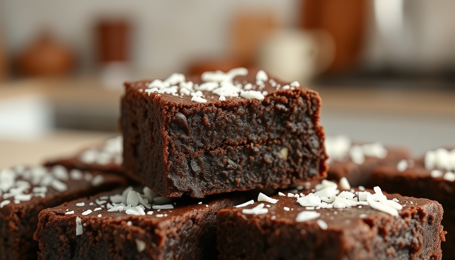 Close-up of healthy no-bake brownie bites with rich texture.