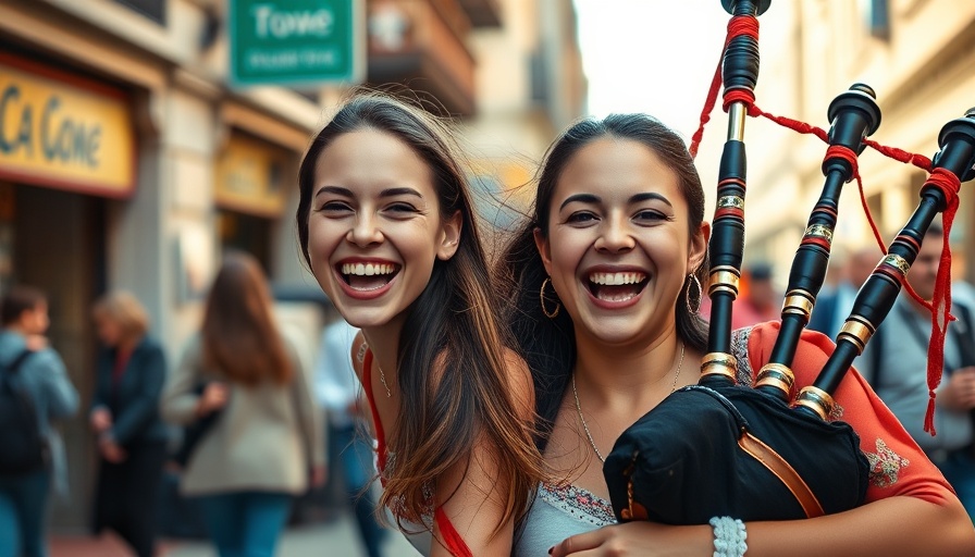Young woman enjoying street performance, vibrant foot health tips context.