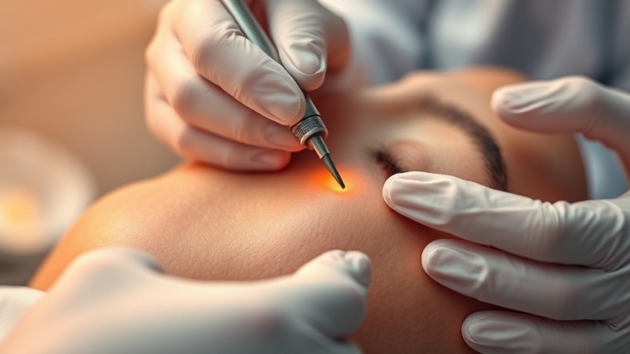 Skin rash diagnosis procedure with comedone extractor.