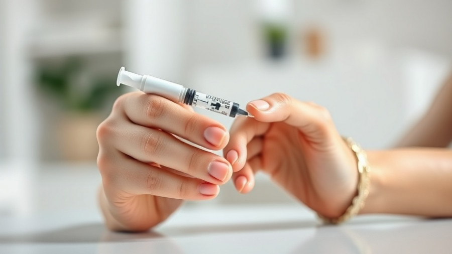 Hands preparing an insulin pen, emphasizing diabetes care.