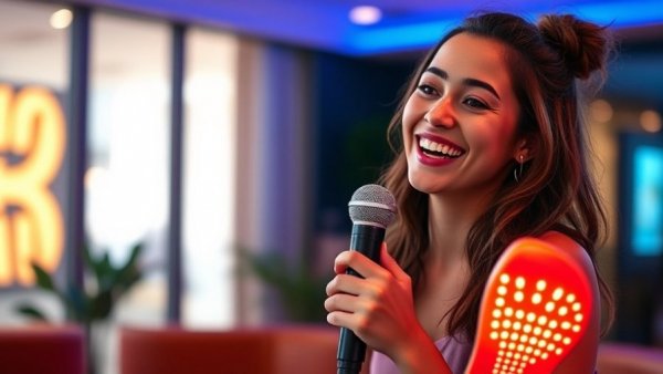 Podiatrist near me: Woman reacts to glowing insoles.