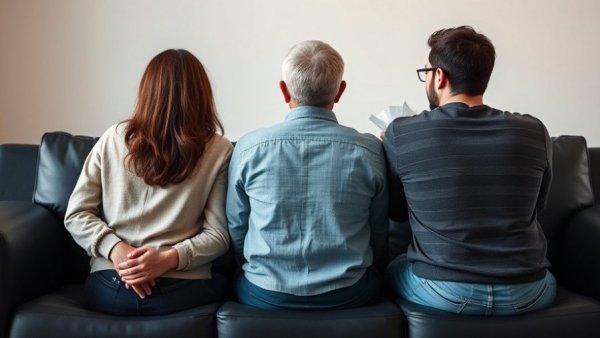 Discussion about 'Is man flu a real thing?' with people seated on a couch.