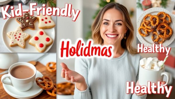 Colorful collage of homemade holiday treats with vibrant text.