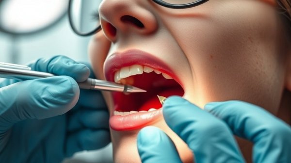 Tooth regrowth shot procedure, close-up of dental shot.