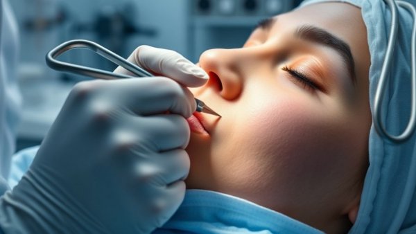 Dermatologist performing rash treatment procedure in clinical setting.