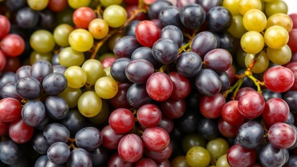 Vibrant grapes close-up, highlighting best time to eat grapes.