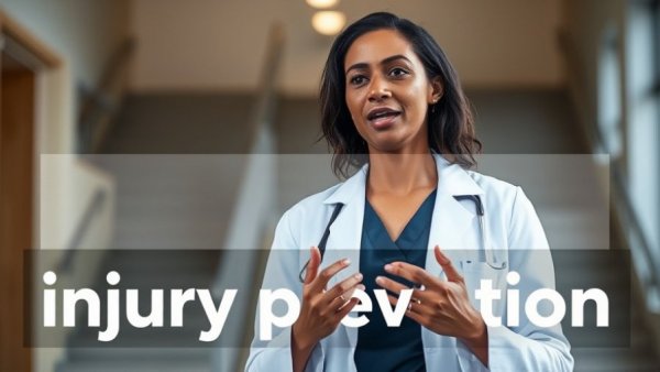 Woman discusses injury prevention, broken heels injury in sports.