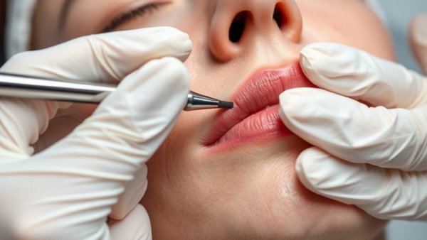 Close-up of rash treatment with tools and gloved hands.