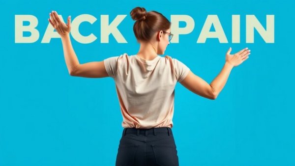 Woman demonstrating back pain relief exercises for quick relief.