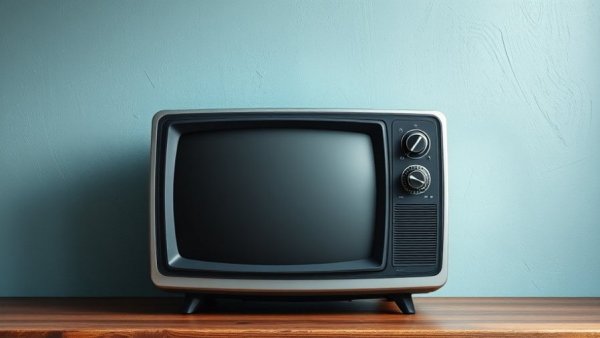 Vintage television with blank screen showcasing CPR accuracy on TV.