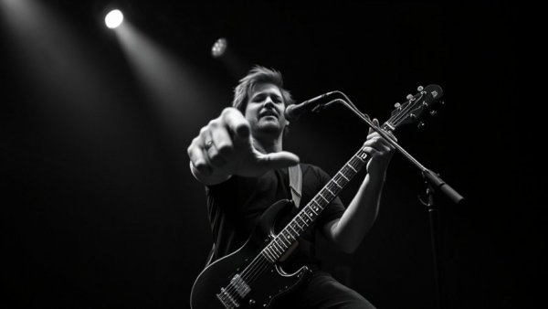 Darryl McDaniels passionately performing on stage, part of his sobriety journey.