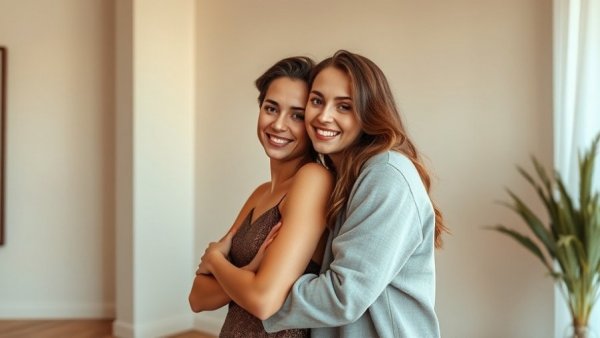Elegant young couple in formal attire, AuDHD Autism and ADHD awareness.