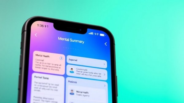 Screens of mental health app for Responsible AI in Children's Mental Health.