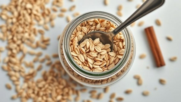 Loaded oats with flaxseeds for more fiber and protein.