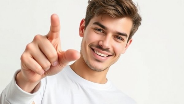 Confident young man pointing to himself, expressing signs of narcissism.