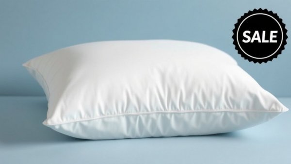 Nuzzle Adjustable Pillow on sale with packaging and badge.