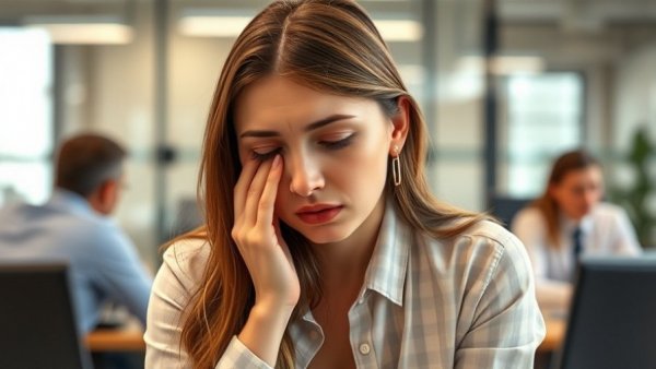 Woman sneezing in office meeting illustrating contagious colds.