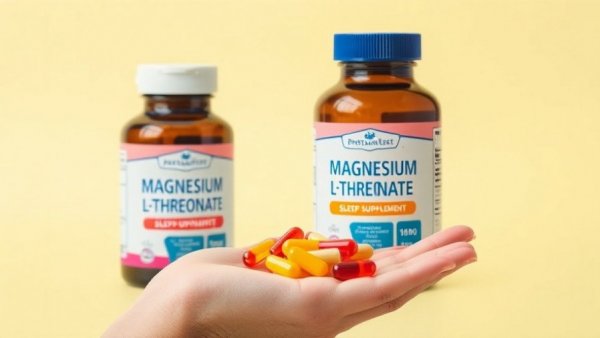 Magnesium L-Threonate Sleep Supplement bottles and capsules.