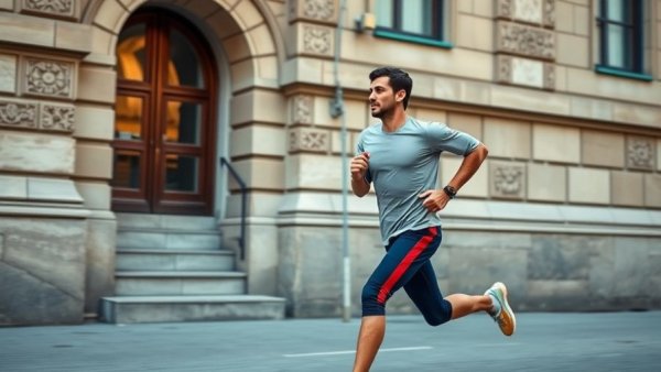 Runner exercising to lower cardiovascular disease risk outdoors.