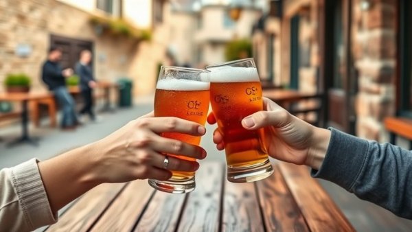 Cozy outdoor cheers with beer highlighting Vitamin B6 benefits.