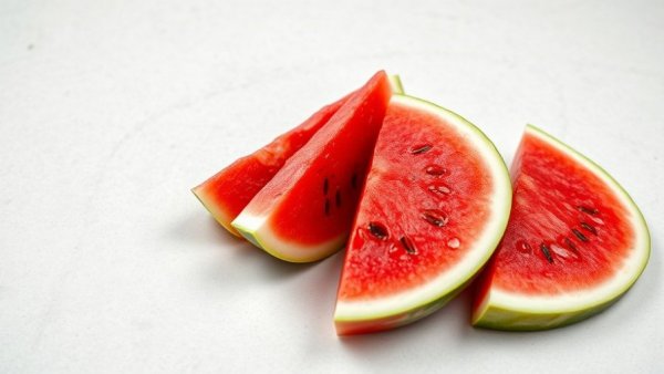 Sliced watermelon on a light surface for heart disease prevention.