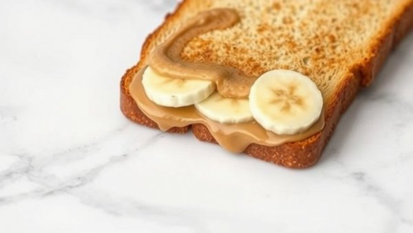 Wholesome peanut butter banana toast for gut health foods.