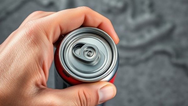 Opening energy drink can, highlighting side effects of energy drinks.