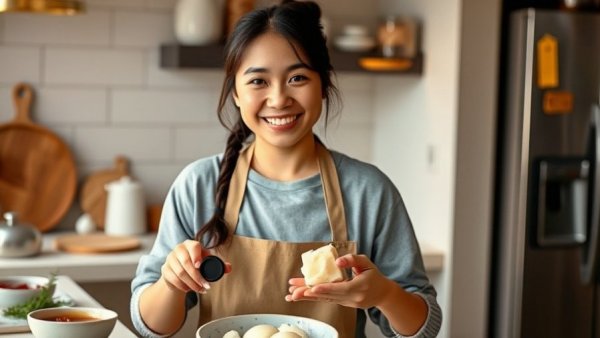 How to make mochi at home tutorial with mochi and sauce