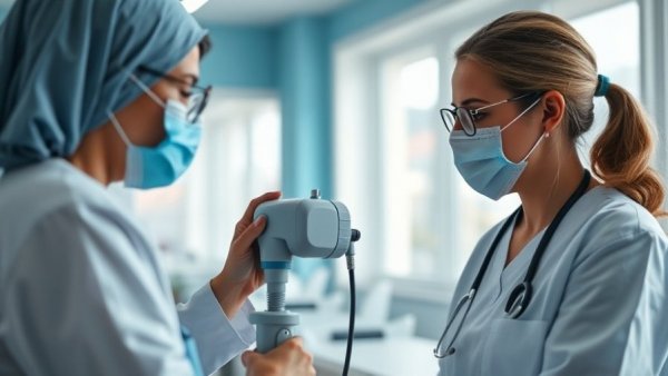 Healthcare professional taking vitals of patient discussing low testosterone cancer risk