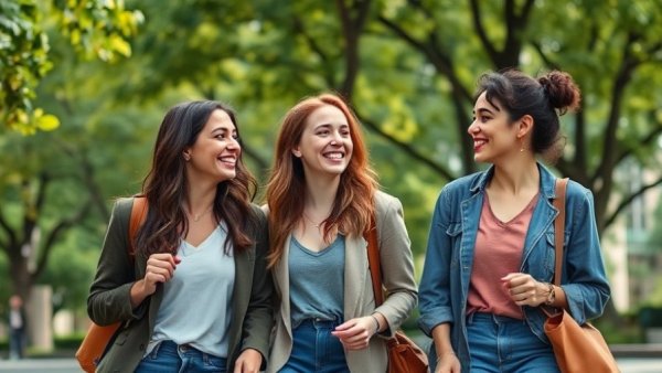 Women enjoying walking breaks to offset sitting in a park