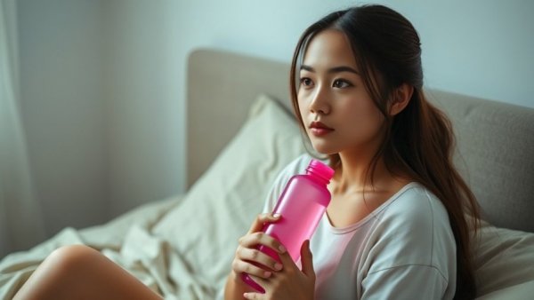 Young woman in a casual setting discussing healthy eating