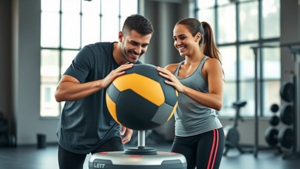 Preventing youth sports injuries with balance exercises in the gym.