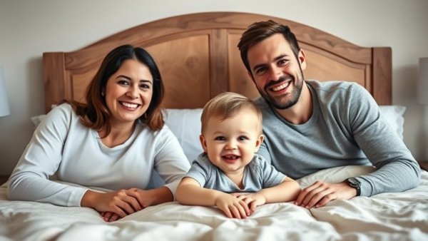 Happy family enjoying time together on bed, Weekly Healthy Recipe Challenge inspiration