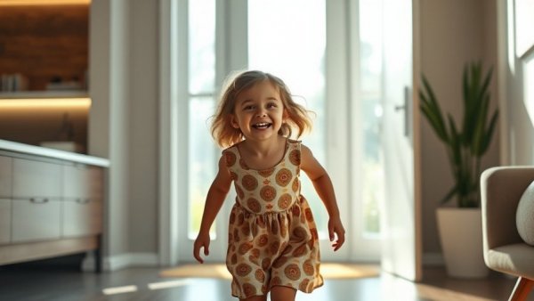 Girl preparing for school, embracing healthy eating in schools