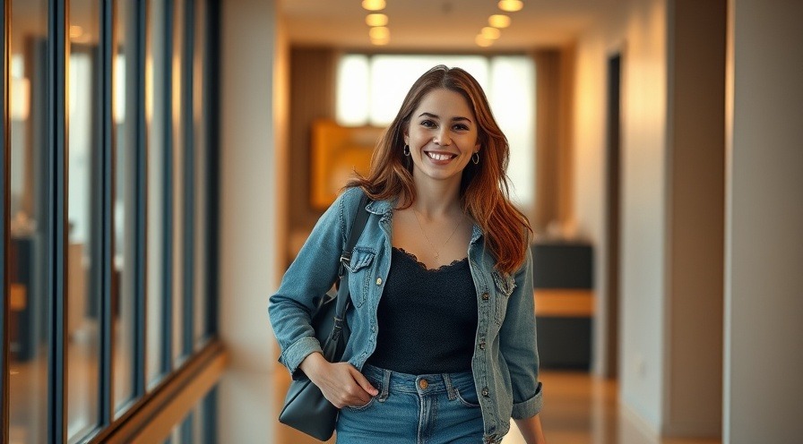 Smiling woman enjoying home workouts for women in a modern apartment.