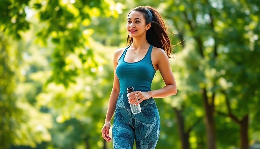 Woman enjoys 6-6-6 walking trend in nature.