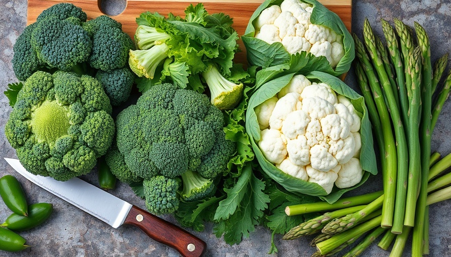 Fresh diabetes-friendly vegetables on stone surface.