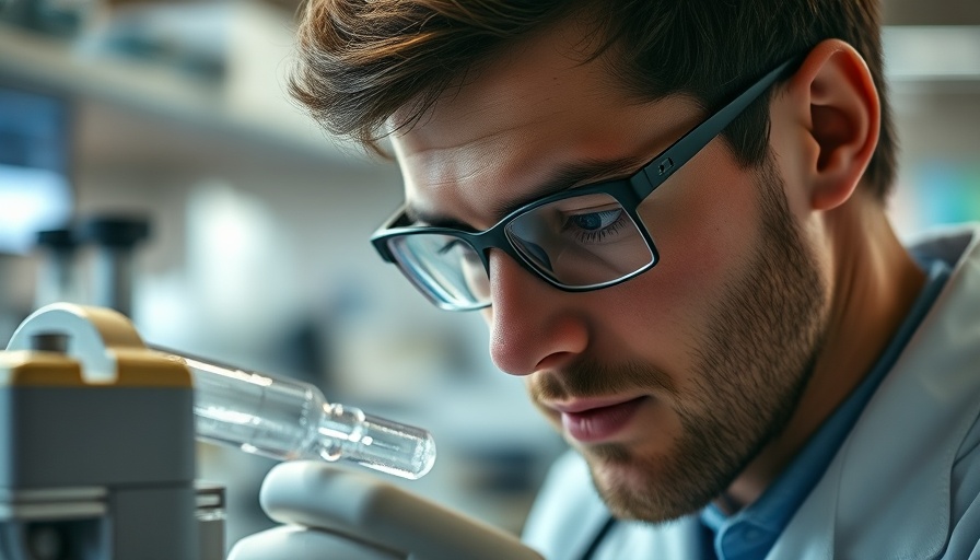 Scientist studying genetic sample in lab, Chromosomes and Genetics