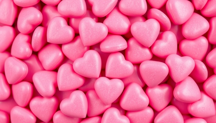 Heart-shaped red candies, spotlight on FDA Red Dye Ban.