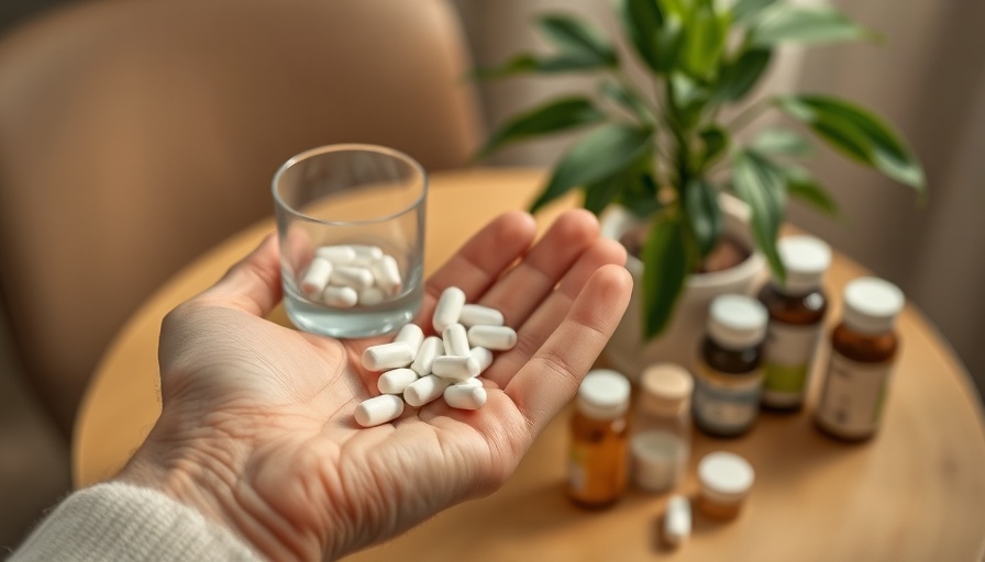 Amoxicillin vs Penicillin: Hand holding pills and a glass.