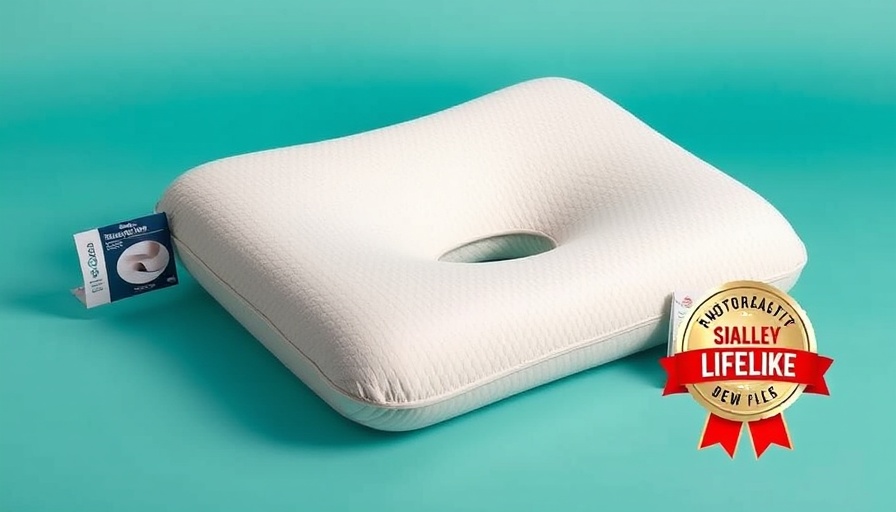 Best pillow for neck pain with ergonomic design and sale badge.