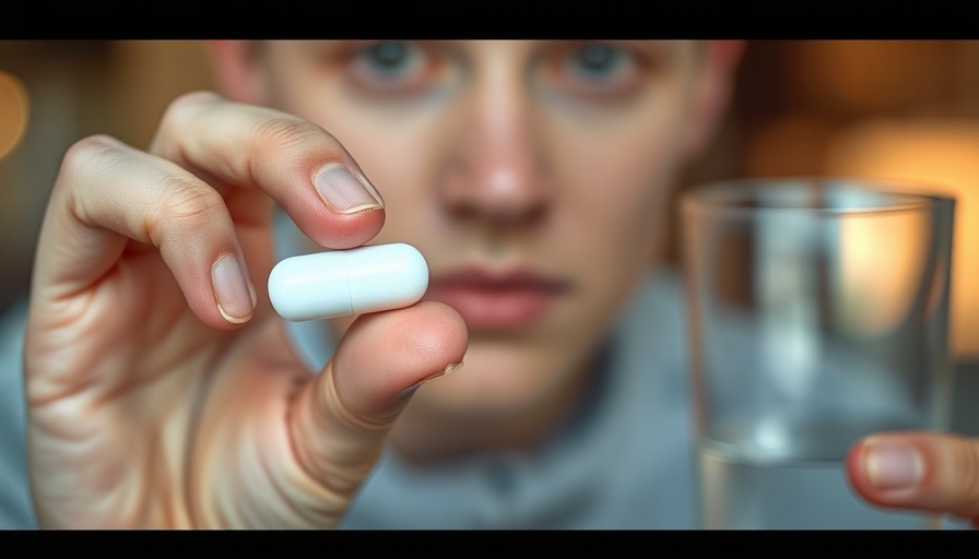 Person deciding when to take magnesium supplements, pill and water in hand